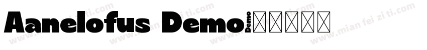 Aanelofus Demo字体转换